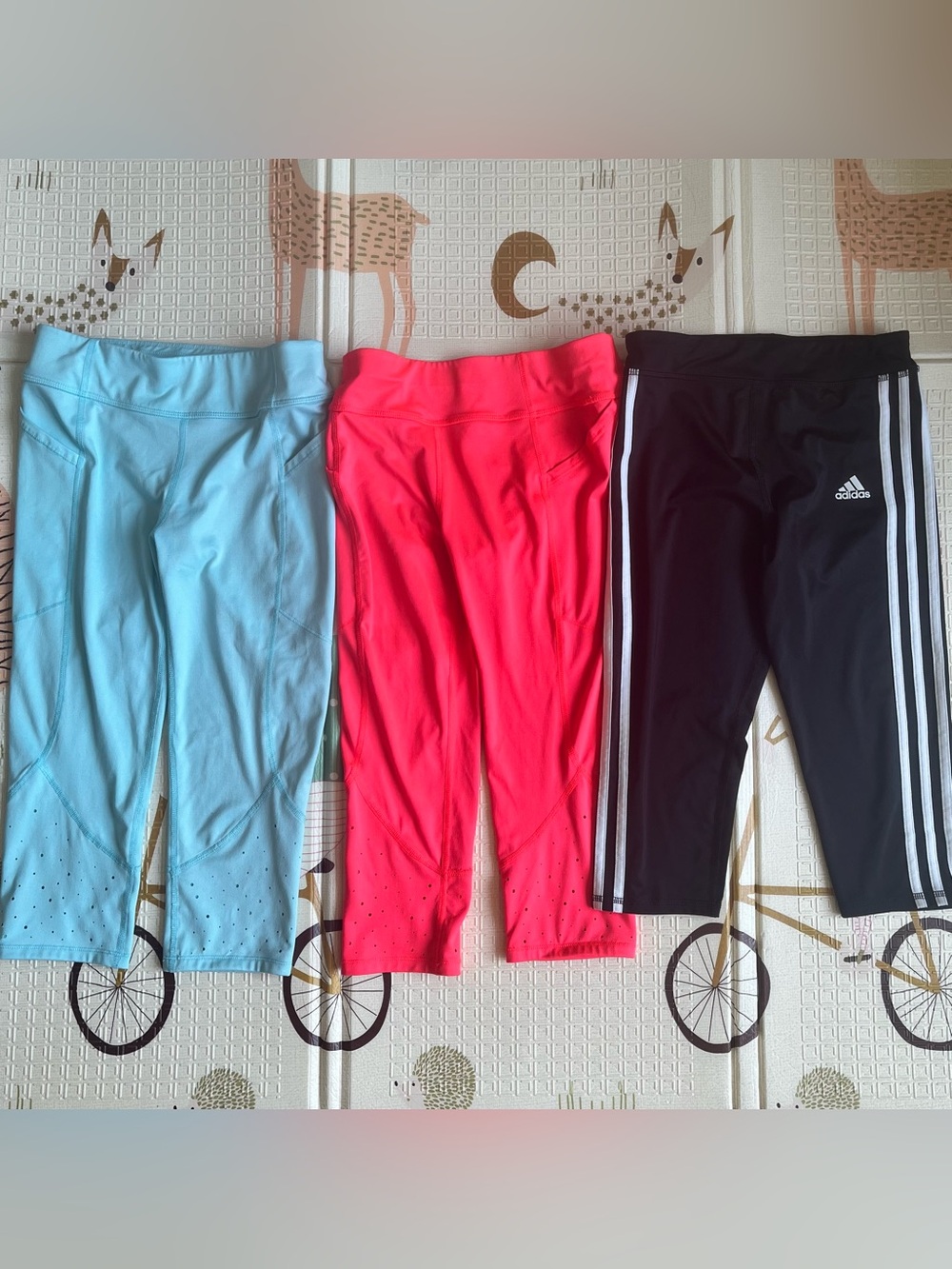 Adidas and All in Motion Girls’ Capri Activewear Pants (Size: 10/12)